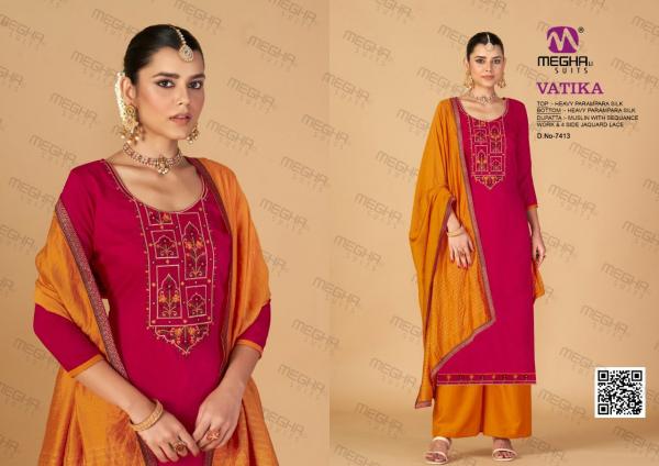 Meghli Vatika Parmpara silk Designer Exclusive Embroidery Salwar Suit